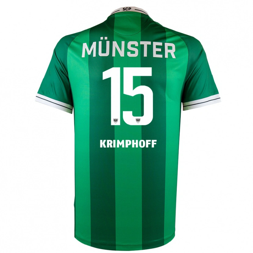 Danxen Herren Leo Krimphoff #15 Grün Weiß Heimtrikot Trikot 2025/26 T-Shirt