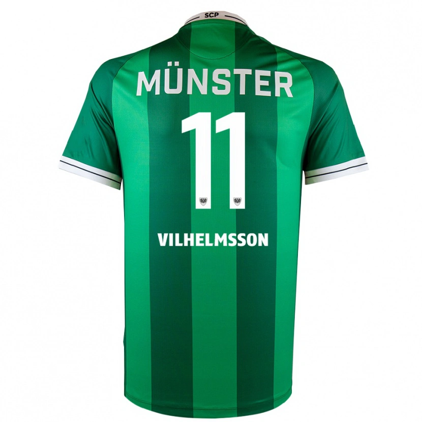Danxen Herren Oscar Vilhelmsson #11 Grün Weiß Heimtrikot Trikot 2025/26 T-Shirt