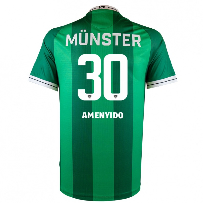 Danxen Herren Etienne Amenyido #30 Grün Weiß Heimtrikot Trikot 2025/26 T-Shirt