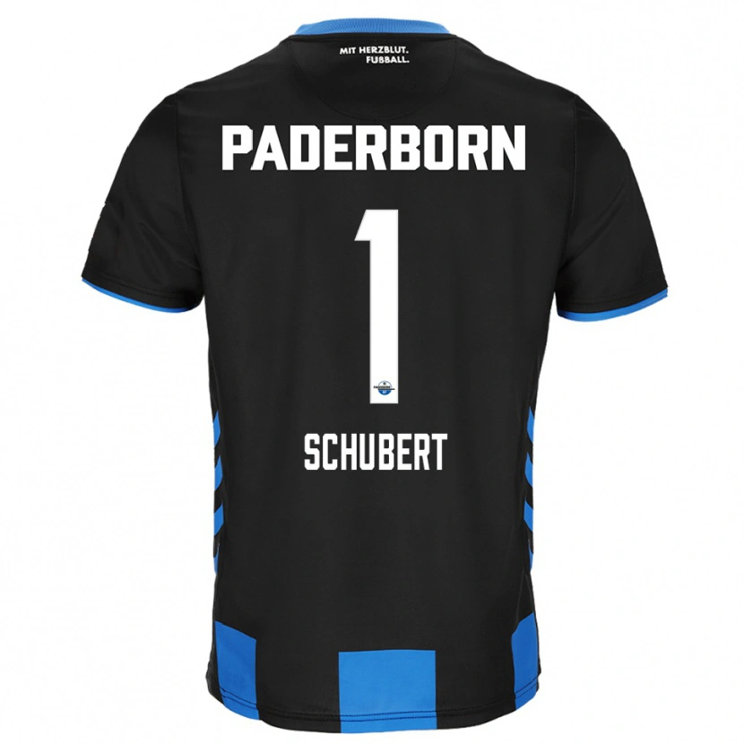 Danxen Herren Markus Schubert #1 Schwarz Blau Heimtrikot Trikot 2025/26 T-Shirt