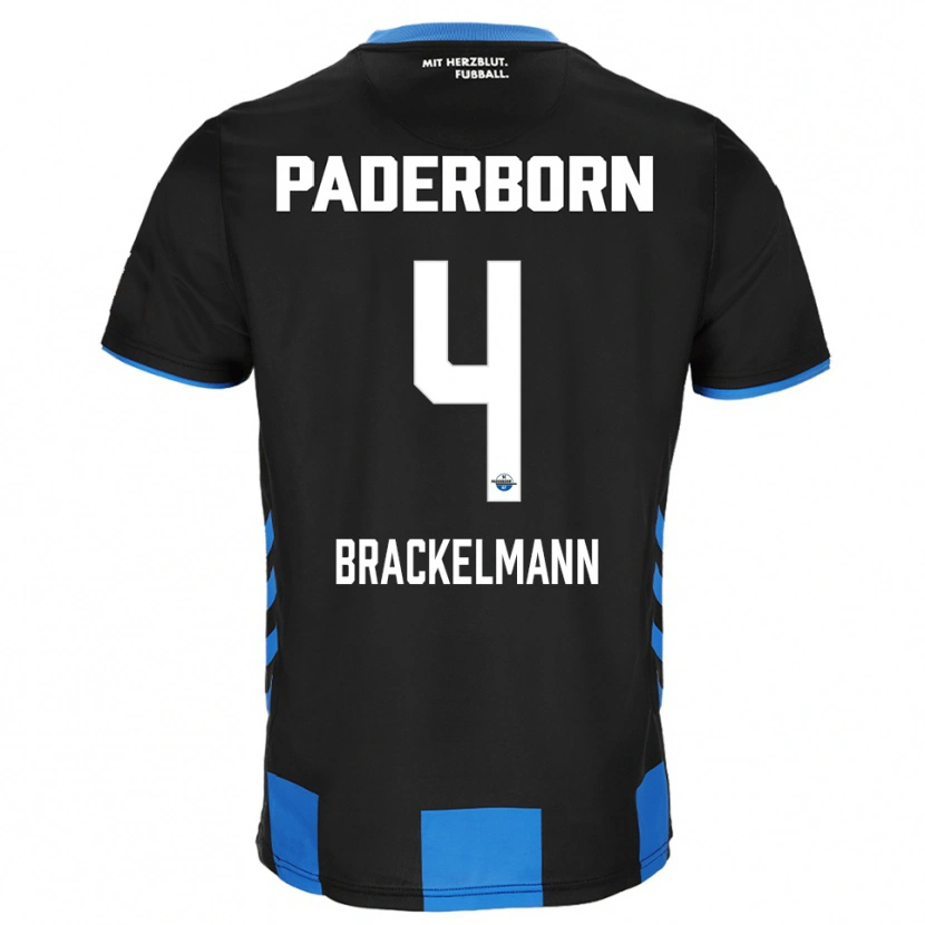 Danxen Herren Calvin Brackelmann #4 Schwarz Blau Heimtrikot Trikot 2025/26 T-Shirt