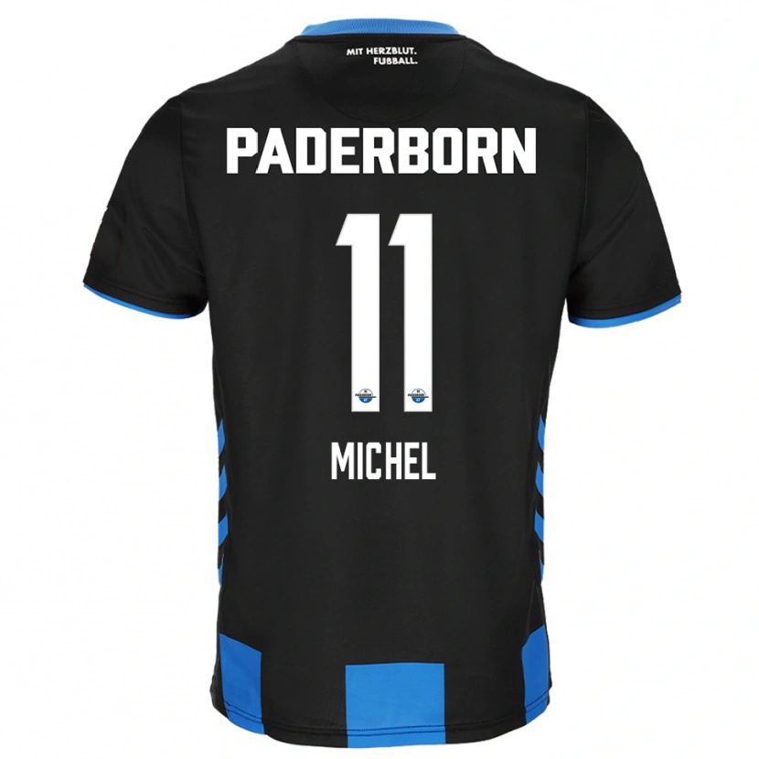 Danxen Herren Sven Michel #11 Schwarz Blau Heimtrikot Trikot 2025/26 T-Shirt