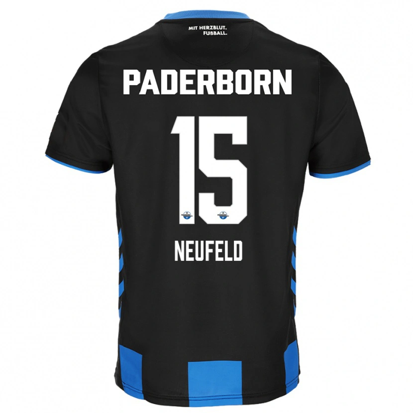 Danxen Herren Elias Neufeld #15 Schwarz Blau Heimtrikot Trikot 2025/26 T-Shirt