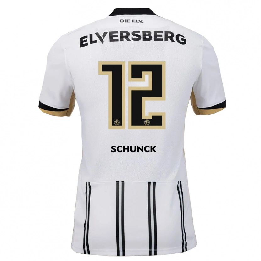 Danxen Herren Jan Schunck #12 Weiß Schwarz Heimtrikot Trikot 2025/26 T-Shirt