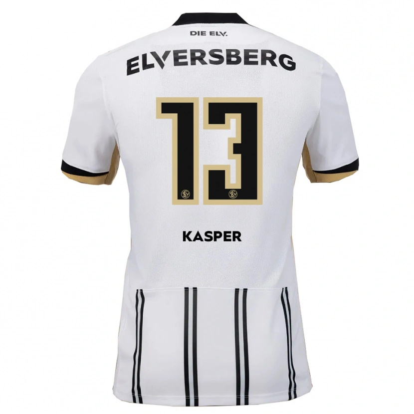 Danxen Herren Yannik Kasper #13 Weiß Schwarz Heimtrikot Trikot 2025/26 T-Shirt