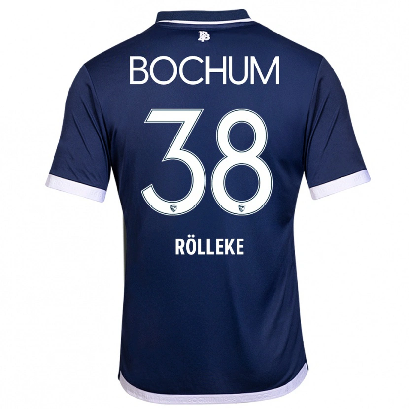 Danxen Herren Hugo Rölleke #38 Marineblau Weiß Heimtrikot Trikot 2025/26 T-Shirt