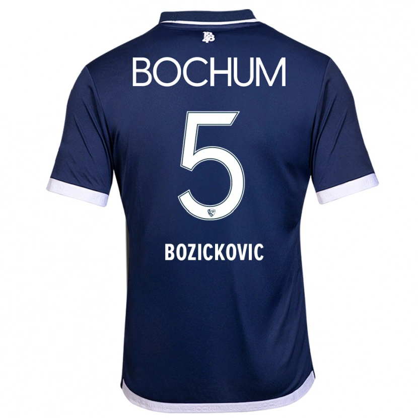 Danxen Herren Niko Bozickovic #5 Marineblau Weiß Heimtrikot Trikot 2025/26 T-Shirt