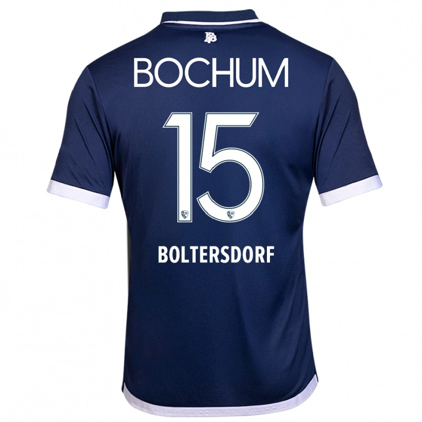 Danxen Herren Sebastian Boltersdorf #15 Marineblau Weiß Heimtrikot Trikot 2025/26 T-Shirt