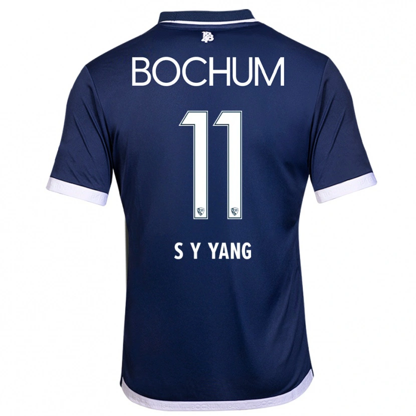 Danxen Herren Si-Yeong Yang #11 Marineblau Weiß Heimtrikot Trikot 2025/26 T-Shirt