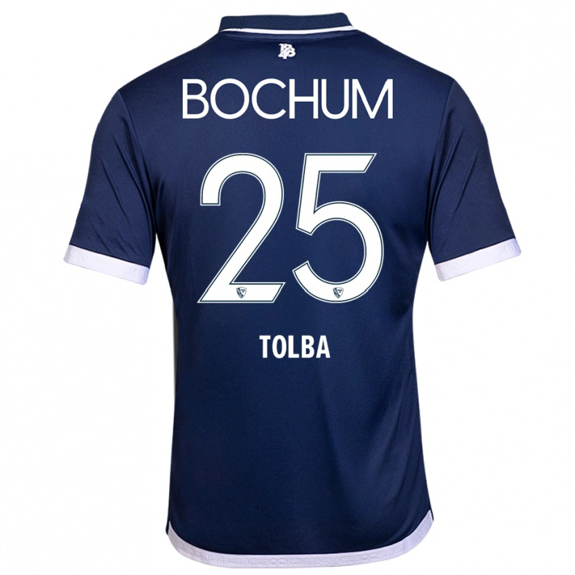 Danxen Herren Mohammed Tolba #25 Marineblau Weiß Heimtrikot Trikot 2025/26 T-Shirt