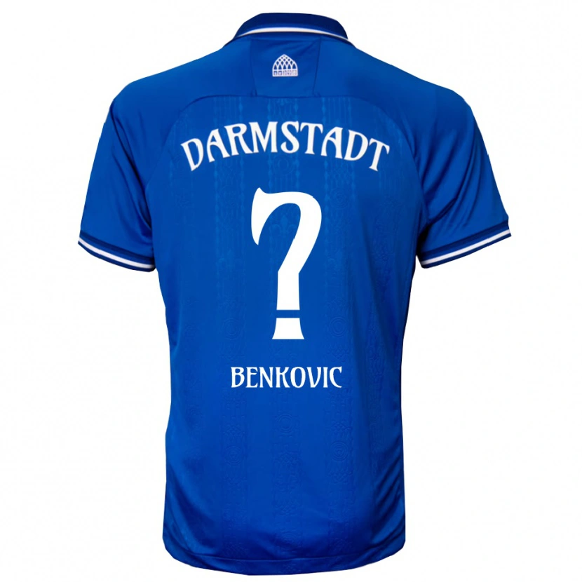 Danxen Herren Nikola Benkovic #0 Blau Weiß Heimtrikot Trikot 2025/26 T-Shirt