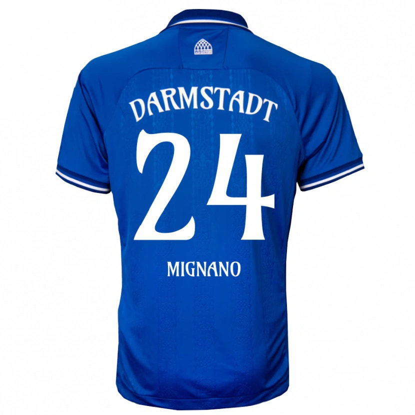 Danxen Herren Luigi Mignano #24 Blau Weiß Heimtrikot Trikot 2025/26 T-Shirt