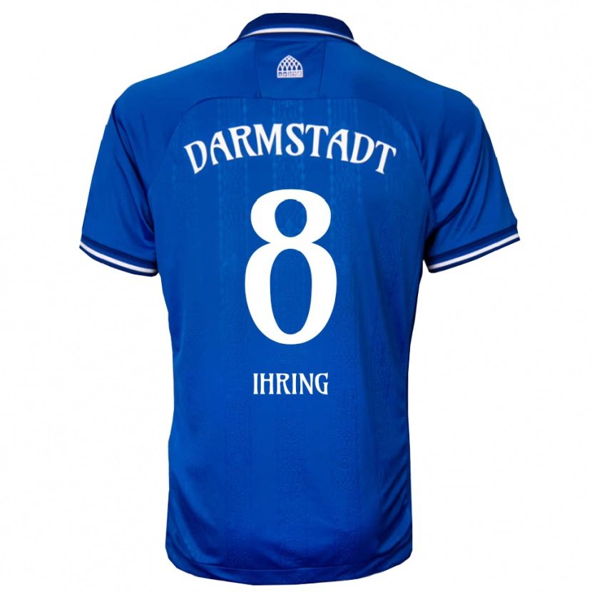 Danxen Herren Janis Ihring #8 Blau Weiß Heimtrikot Trikot 2025/26 T-Shirt