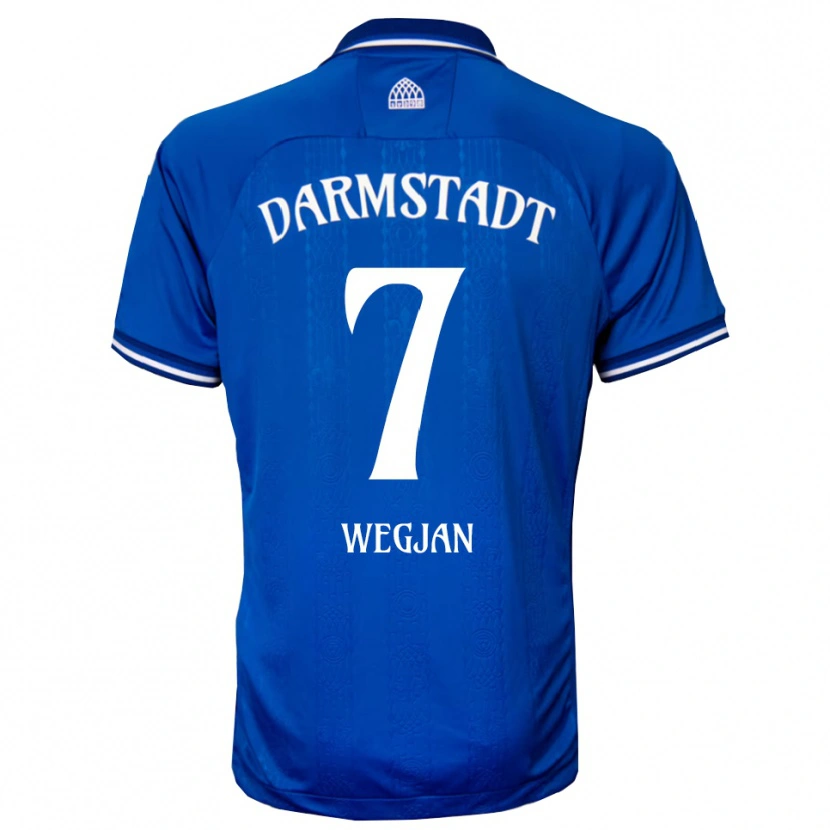 Danxen Herren Jesse Wegjan #7 Blau Weiß Heimtrikot Trikot 2025/26 T-Shirt