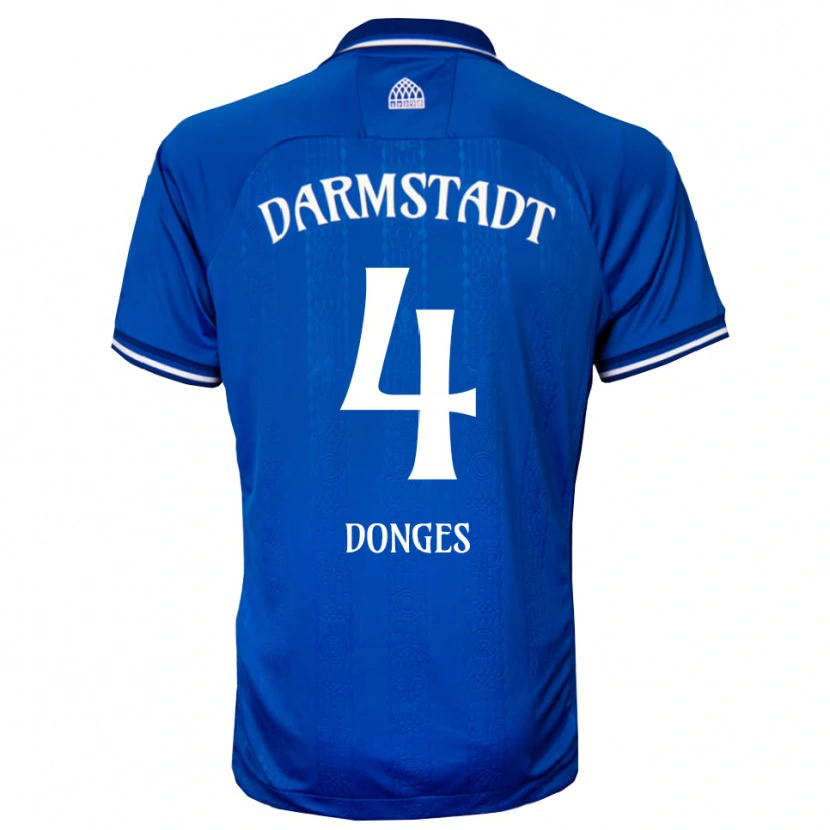 Danxen Herren Julian Donges #4 Blau Weiß Heimtrikot Trikot 2025/26 T-Shirt