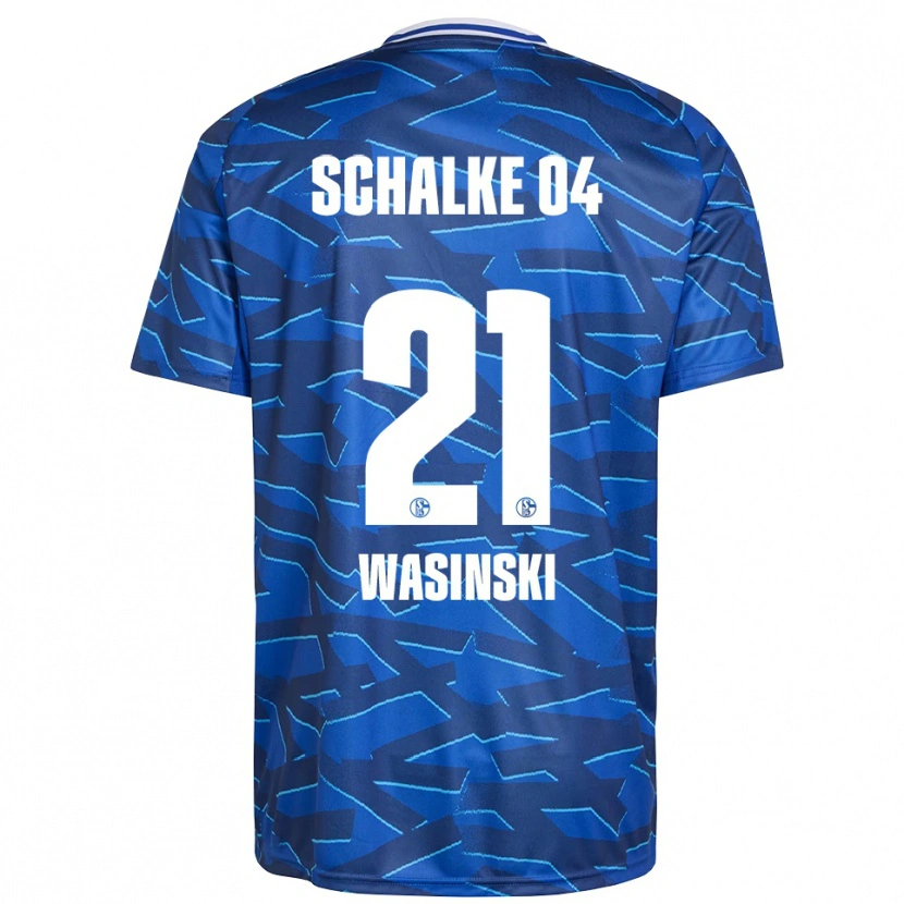 Danxen Herren Martin Wasinski #21 Königsblau Weiß Heimtrikot Trikot 2025/26 T-Shirt