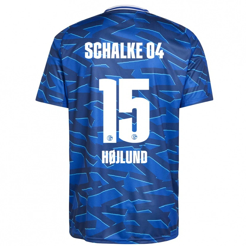Danxen Herren Emil Højlund #15 Königsblau Weiß Heimtrikot Trikot 2025/26 T-Shirt