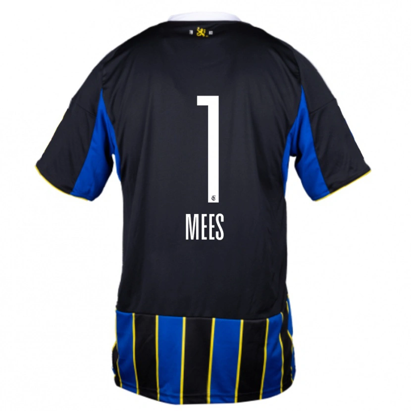 Danxen Herren Alexander Mees #1 Blau Schwarz Gelb Heimtrikot Trikot 2025/26 T-Shirt