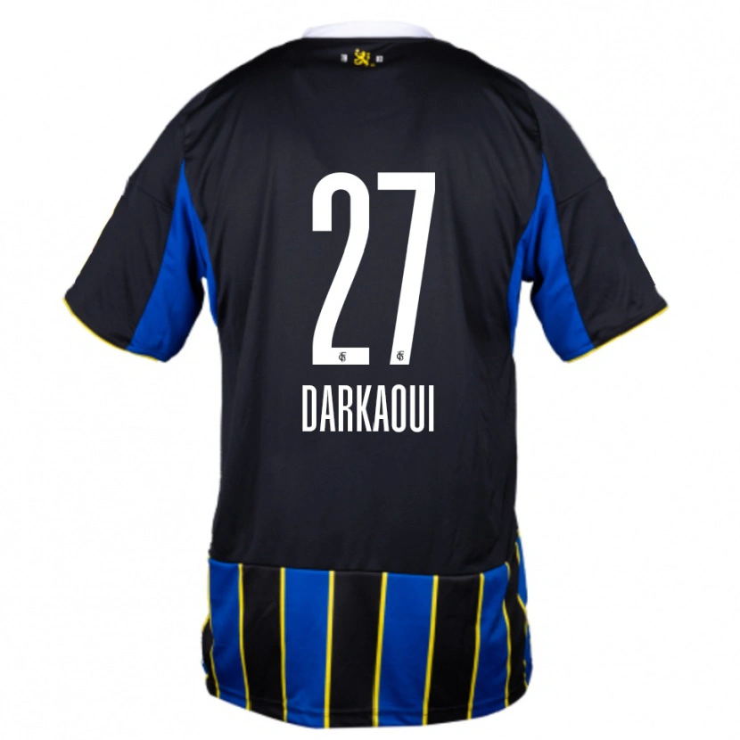 Danxen Herren Gibriel Darkaoui #27 Blau Schwarz Gelb Heimtrikot Trikot 2025/26 T-Shirt