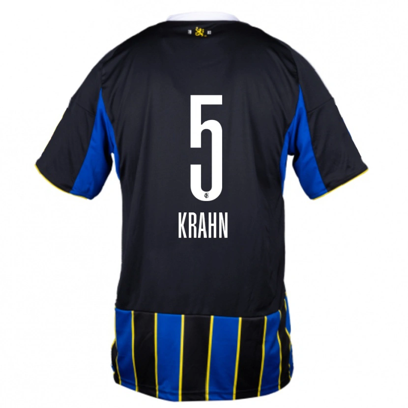 Danxen Herren Elijah Krahn #5 Blau Schwarz Gelb Heimtrikot Trikot 2025/26 T-Shirt