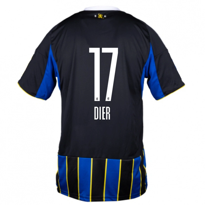 Danxen Herren Lucas Dier #17 Blau Schwarz Gelb Heimtrikot Trikot 2025/26 T-Shirt