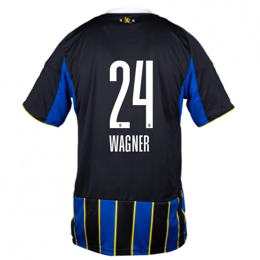 Danxen Herren Emma Wagner #24 Blau Schwarz Gelb Heimtrikot Trikot 2025/26 T-Shirt