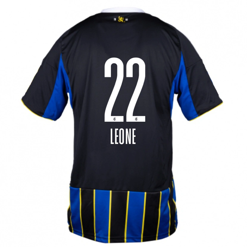 Danxen Herren Vincent Leone #22 Blau Schwarz Gelb Heimtrikot Trikot 2025/26 T-Shirt