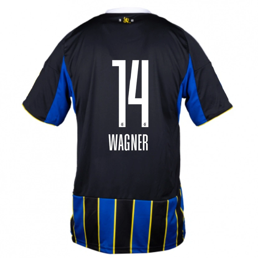 Danxen Herren Celine Wagner #14 Blau Schwarz Gelb Heimtrikot Trikot 2025/26 T-Shirt