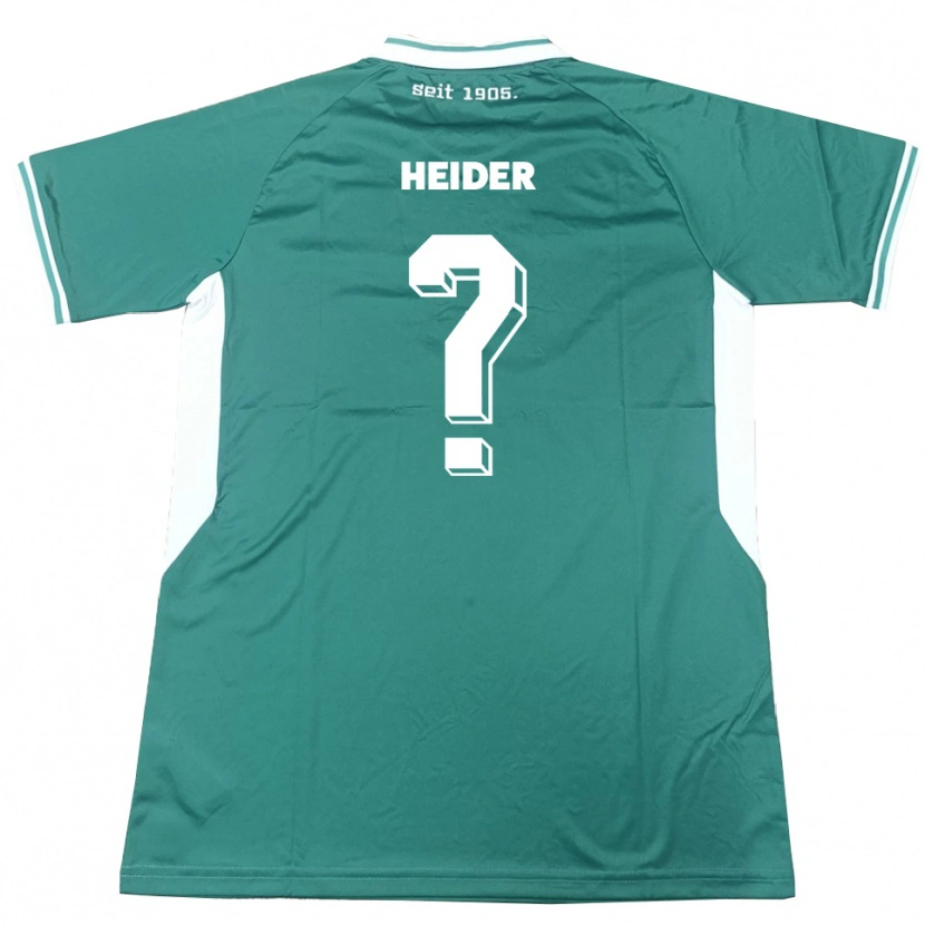 Danxen Herren Antonia Heider #0 Grün Weiß Heimtrikot Trikot 2025/26 T-Shirt