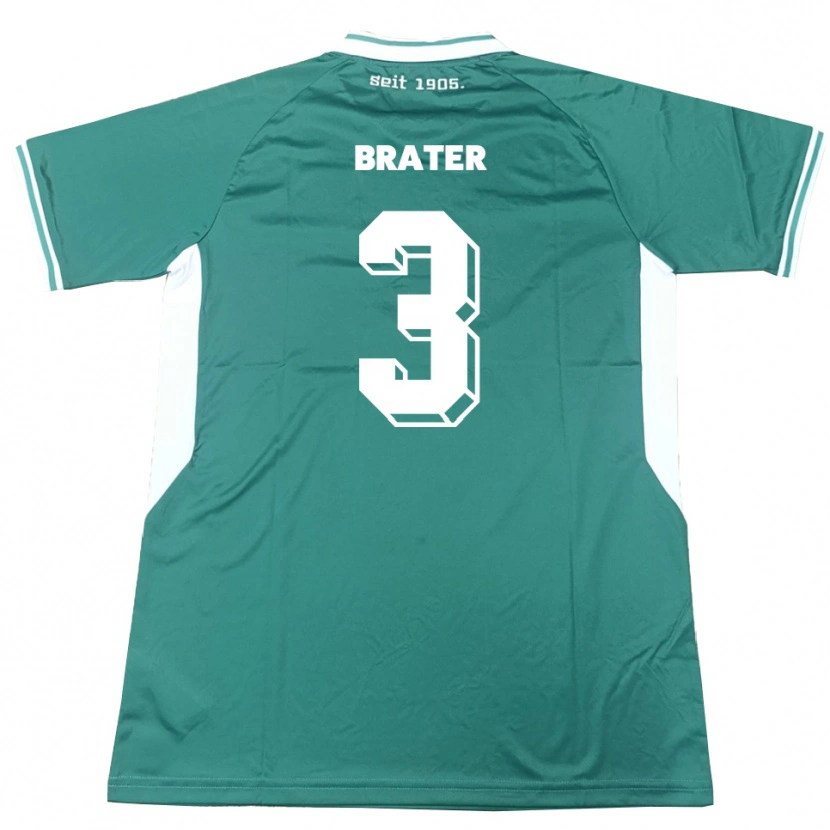 Danxen Herren Janis Brater #3 Grün Weiß Heimtrikot Trikot 2025/26 T-Shirt