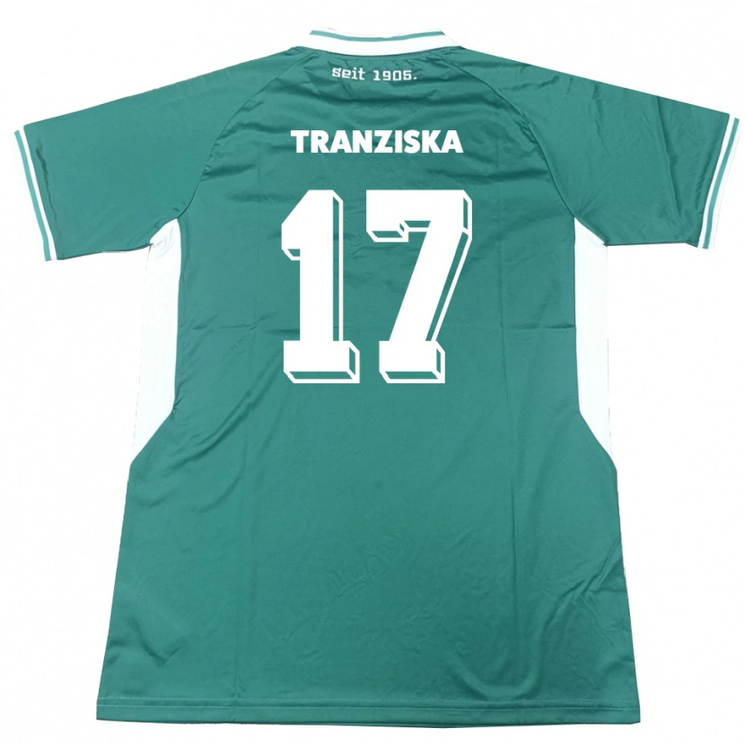 Danxen Herren Jakob Tranziska #17 Grün Weiß Heimtrikot Trikot 2025/26 T-Shirt