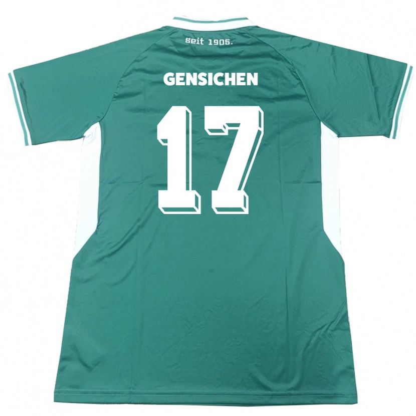 Danxen Herren Tim Gensichen #17 Grün Weiß Heimtrikot Trikot 2025/26 T-Shirt
