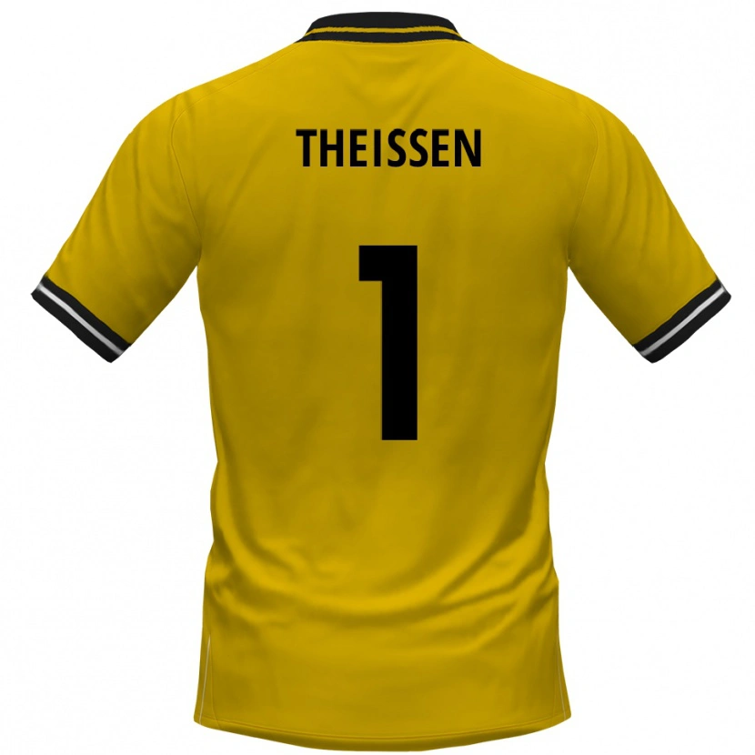 Danxen Herren Jarun Theißen #1 Gelb Schwarz Heimtrikot Trikot 2025/26 T-Shirt
