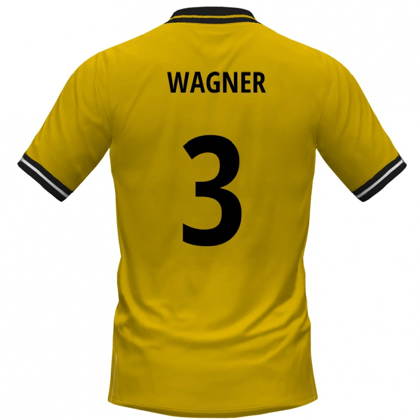 Danxen Herren Matti Wagner #3 Gelb Schwarz Heimtrikot Trikot 2025/26 T-Shirt