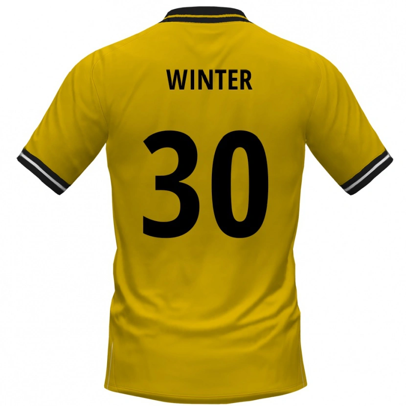 Danxen Herren Nils Winter #30 Gelb Schwarz Heimtrikot Trikot 2025/26 T-Shirt