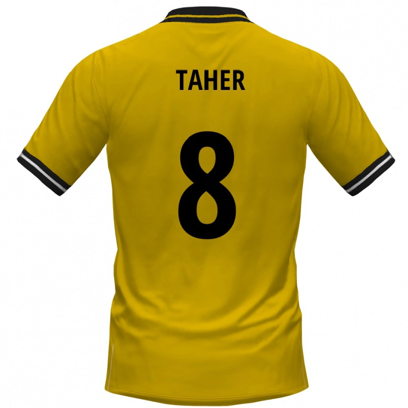 Danxen Herren Kanischka Taher #8 Gelb Schwarz Heimtrikot Trikot 2025/26 T-Shirt