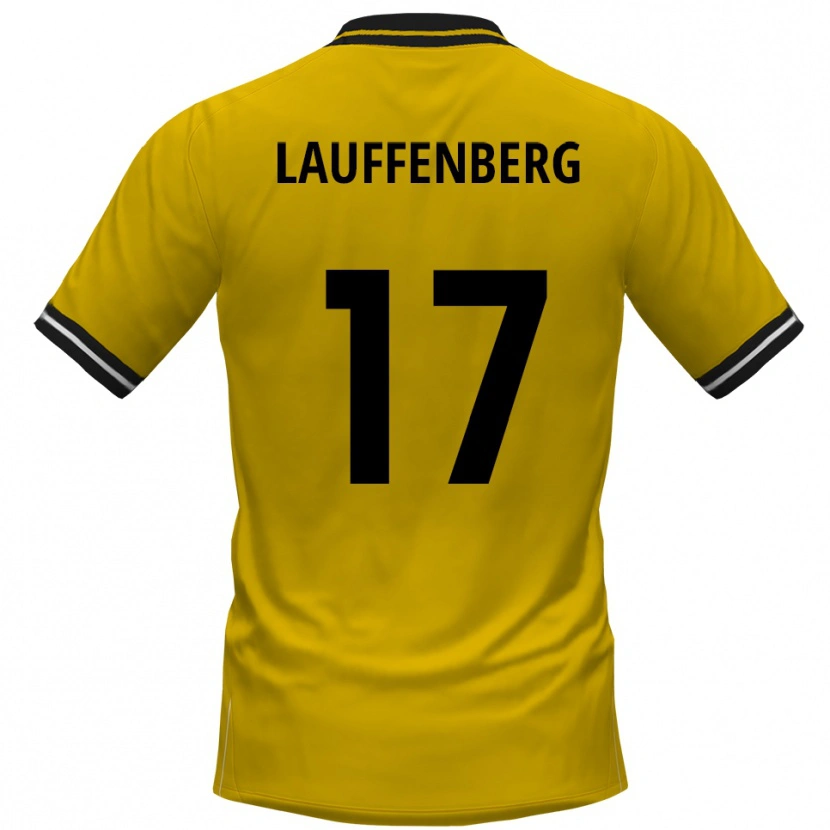 Danxen Herren Rene Lauffenberg #17 Gelb Schwarz Heimtrikot Trikot 2025/26 T-Shirt