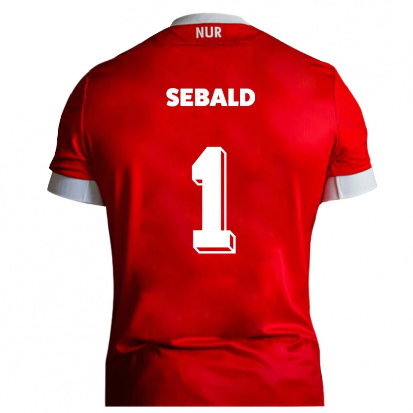 Danxen Herren Alexander Sebald #1 Rot Weiß Heimtrikot Trikot 2025/26 T-Shirt