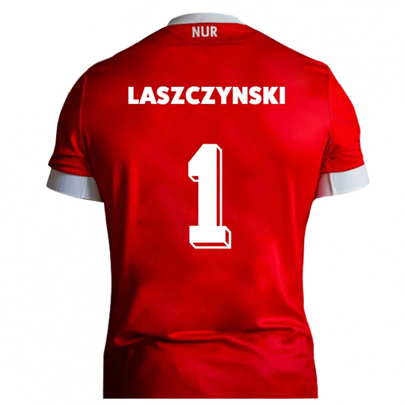 Danxen Herren Adam Laszczynski #1 Rot Weiß Heimtrikot Trikot 2025/26 T-Shirt
