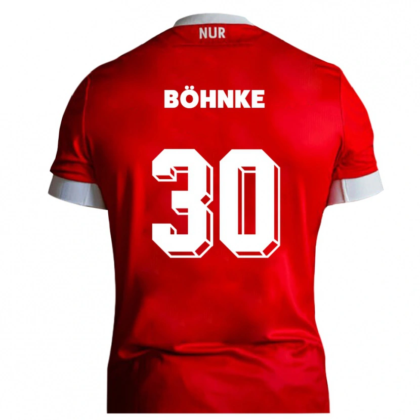 Danxen Herren Max Böhnke #30 Rot Weiß Heimtrikot Trikot 2025/26 T-Shirt
