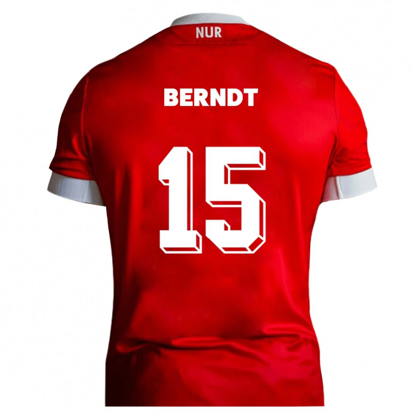 Danxen Herren Karl Berndt #15 Rot Weiß Heimtrikot Trikot 2025/26 T-Shirt