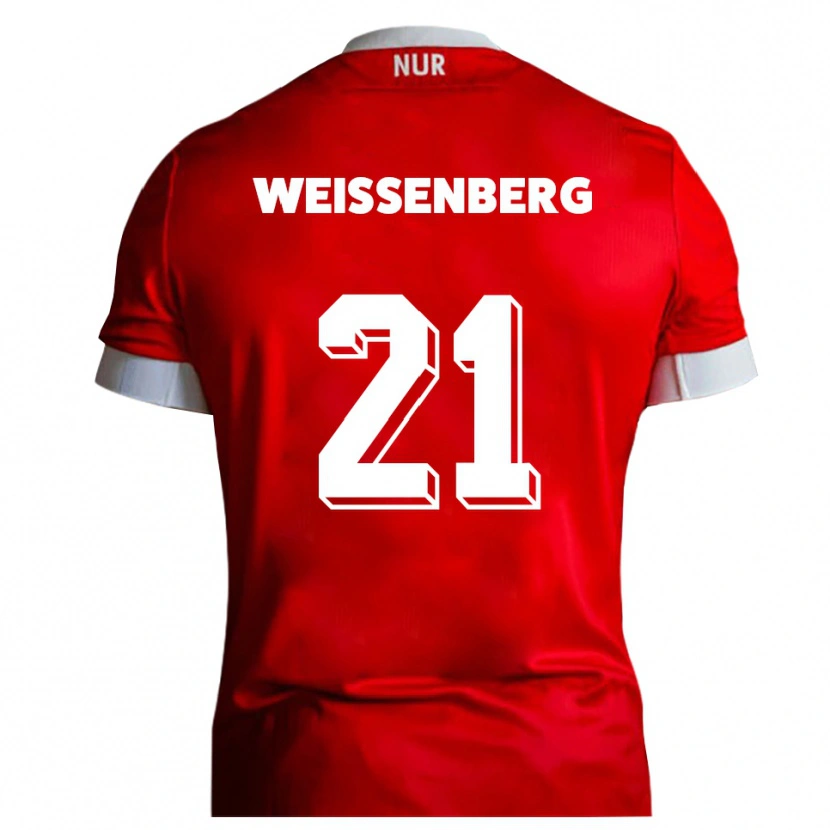 Danxen Herren Shawn Weißenberg #21 Rot Weiß Heimtrikot Trikot 2025/26 T-Shirt
