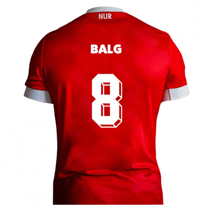 Danxen Herren Fabian Balg #8 Rot Weiß Heimtrikot Trikot 2025/26 T-Shirt