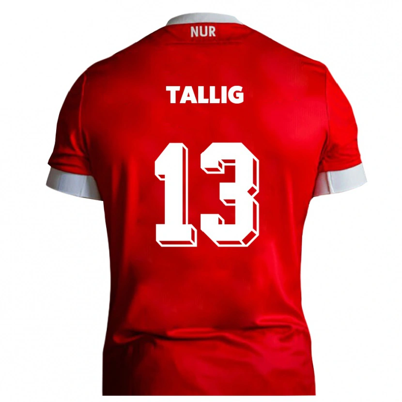 Danxen Herren Erik Tallig #13 Rot Weiß Heimtrikot Trikot 2025/26 T-Shirt