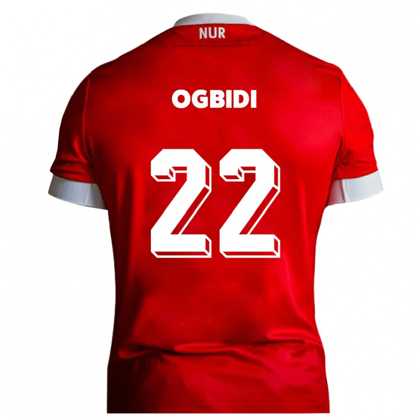 Danxen Herren Theo Ogbidi #22 Rot Weiß Heimtrikot Trikot 2025/26 T-Shirt