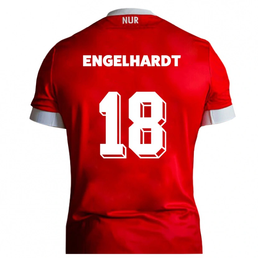 Danxen Herren Erik Engelhardt #18 Rot Weiß Heimtrikot Trikot 2025/26 T-Shirt