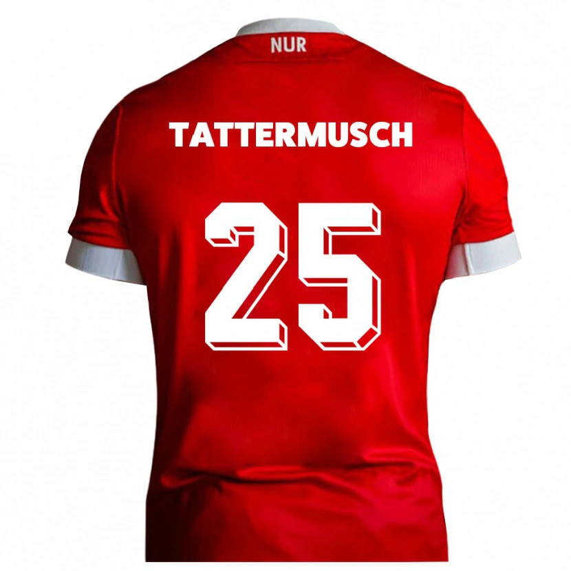 Danxen Herren Ted Tattermusch #25 Rot Weiß Heimtrikot Trikot 2025/26 T-Shirt
