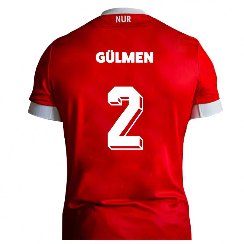 Danxen Herren Kubilay Gülmen #2 Rot Weiß Heimtrikot Trikot 2025/26 T-Shirt