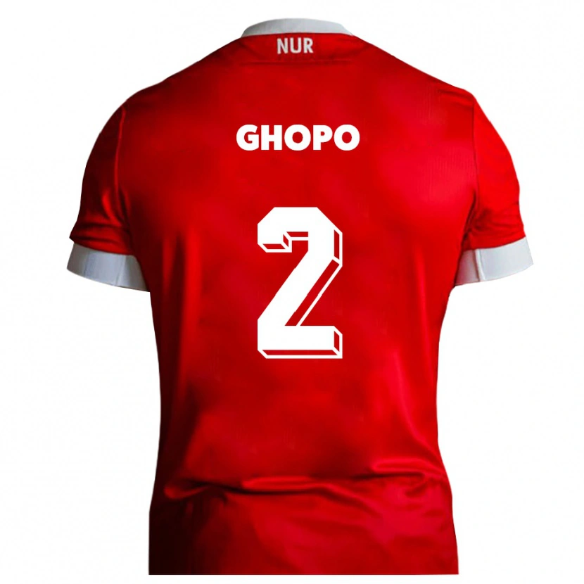 Danxen Herren Morel Ghopo #2 Rot Weiß Heimtrikot Trikot 2025/26 T-Shirt