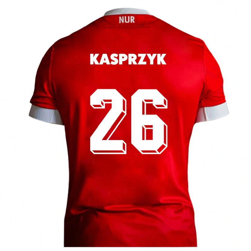 Danxen Herren Nicolas Kasprzyk #26 Rot Weiß Heimtrikot Trikot 2025/26 T-Shirt